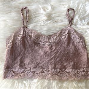 Brandy Melville Lace Crop Top